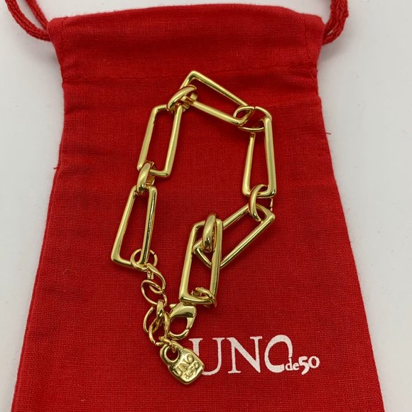 Uno de 50 Indestructible Bracelet GALAXY gold-plated medium-sized - Picture 7 of 7